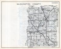 Washington County Map, Wisconsin State Atlas 1933c